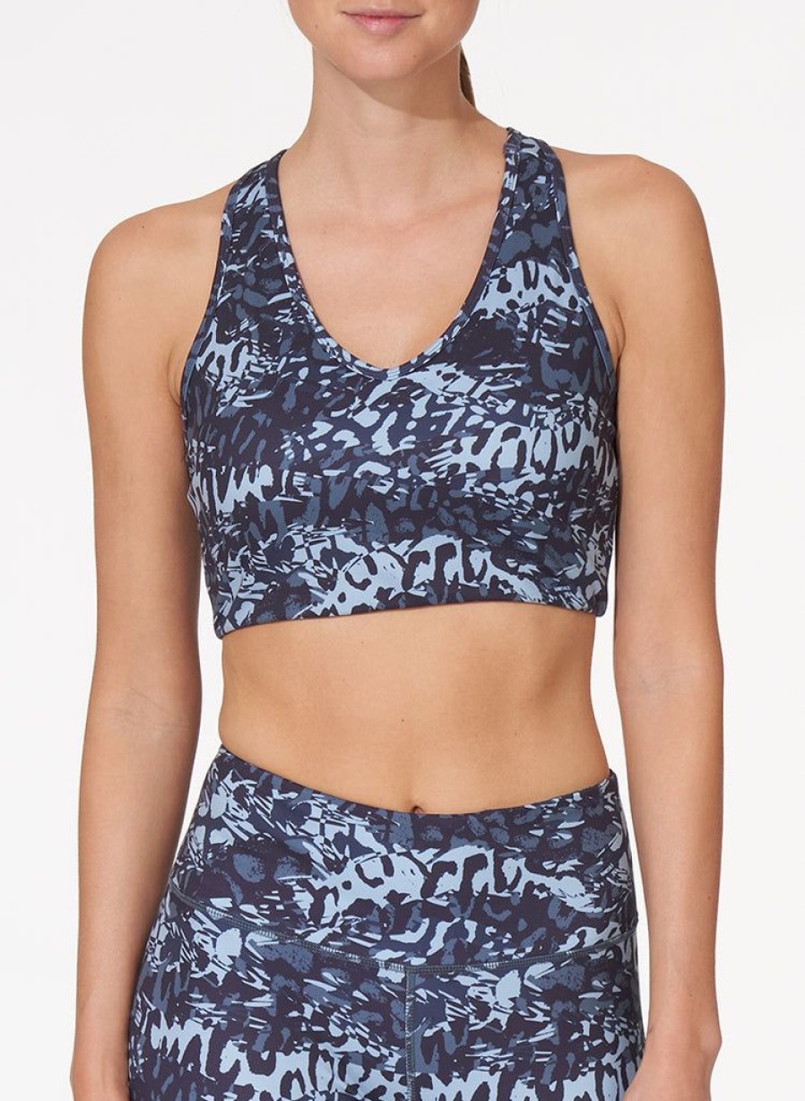 Props Thrive Societe | Thrive Societe Print V-Neck Racer Back Bra