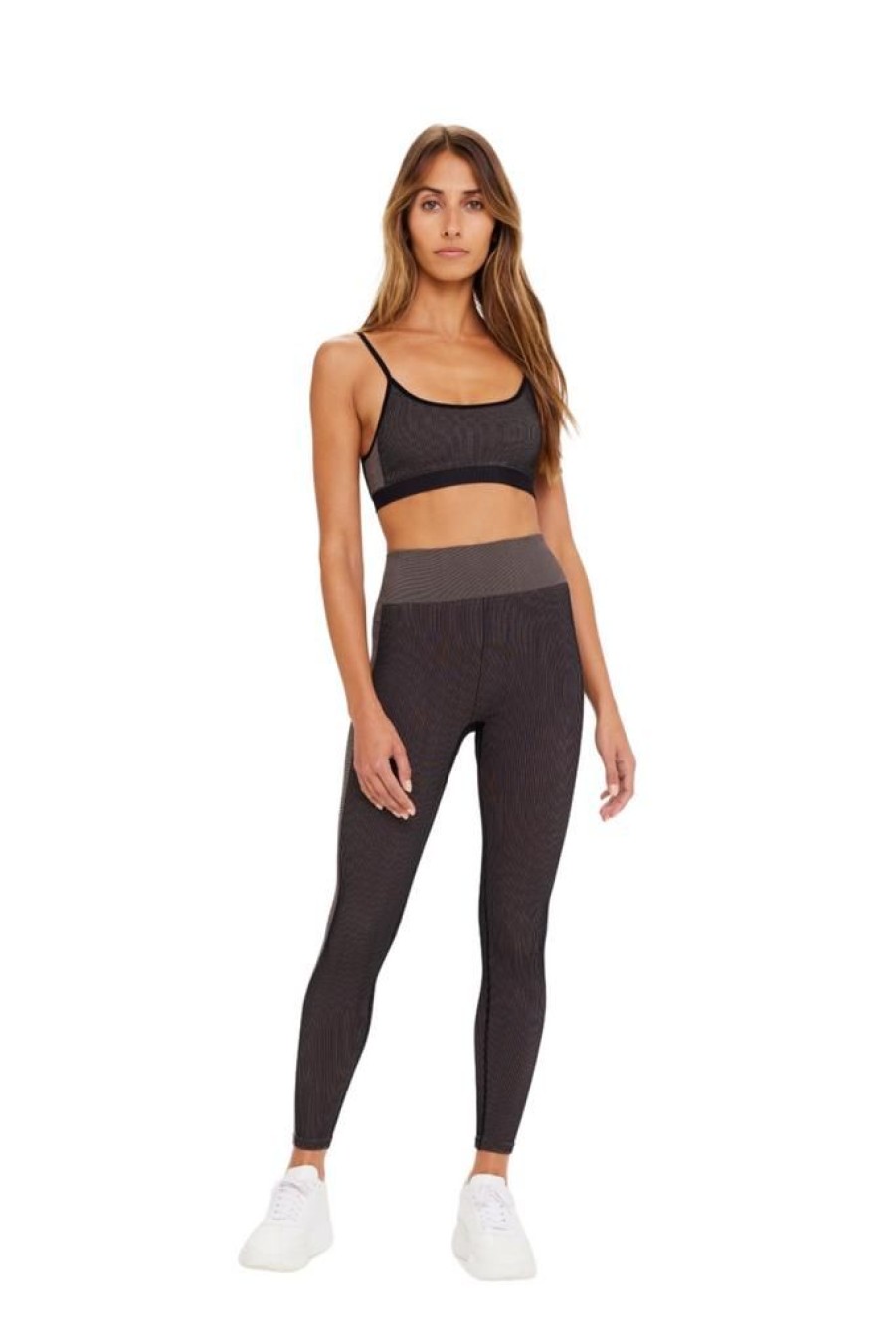 Props The Upside Sports | The Upside Sports Ribbed Seamless 25" Midi Pant