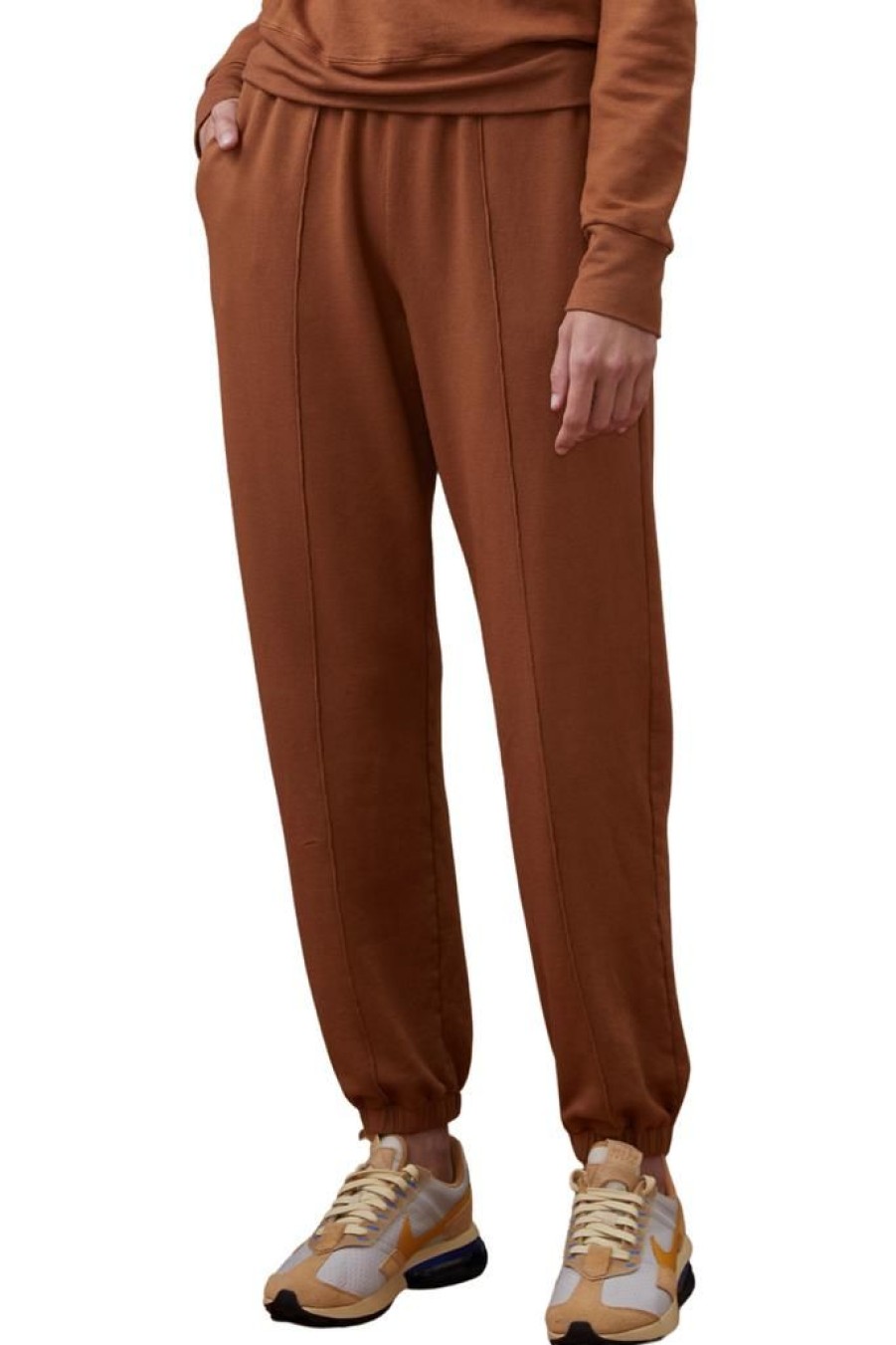 Women Monrow Casual | Monrow Baggy Sweats Golden Brown