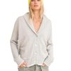 Women Kerri Rosenthal Tops | Kerri Rosenthal Shawl Collar Cardigan Drippy Heart