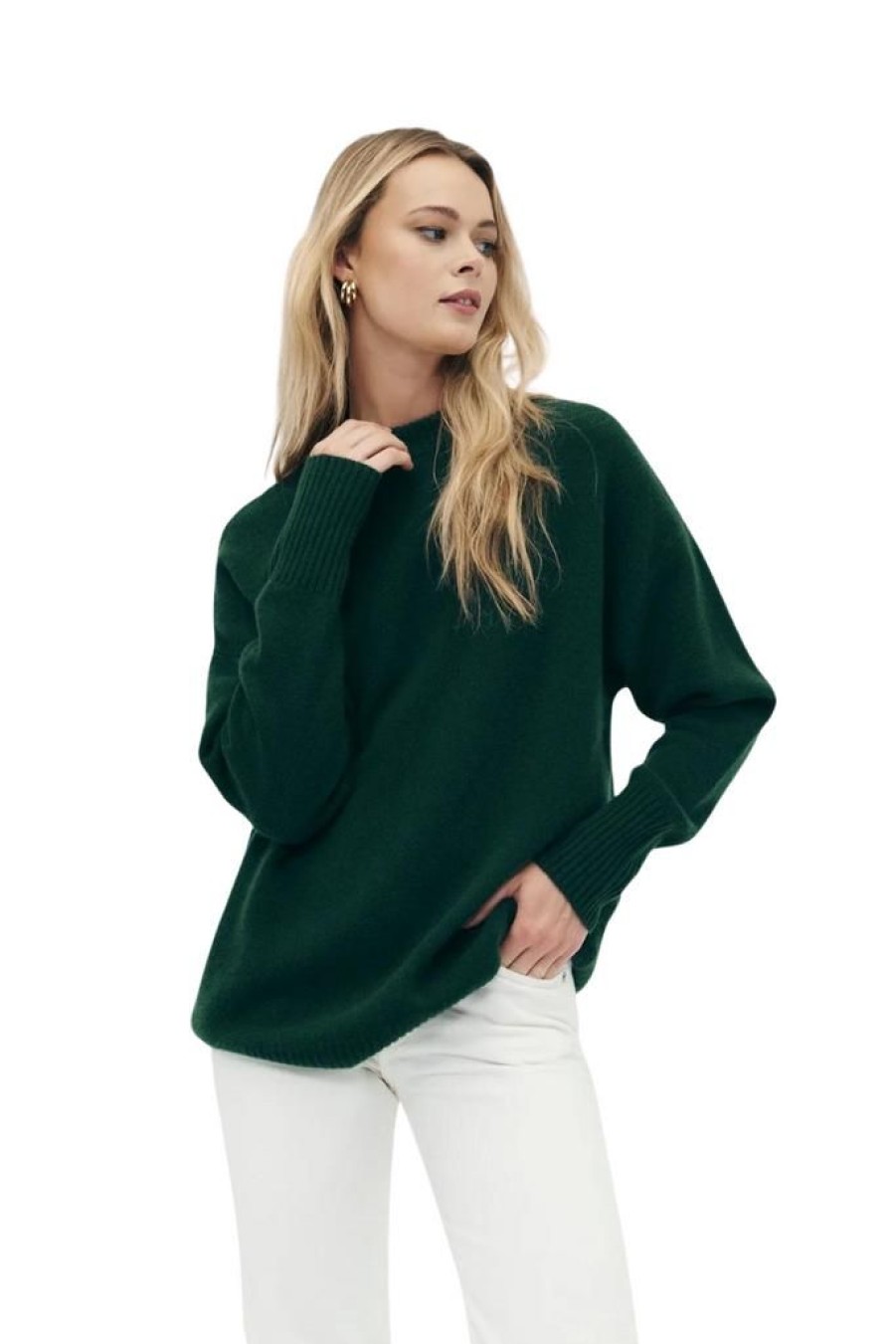 Women Naadam Casual | Naadam Luxe Cashmere Oversized Crewneck Sweater