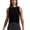 Women Varley Tanks | Varley Page Seamless Crop Tank Black