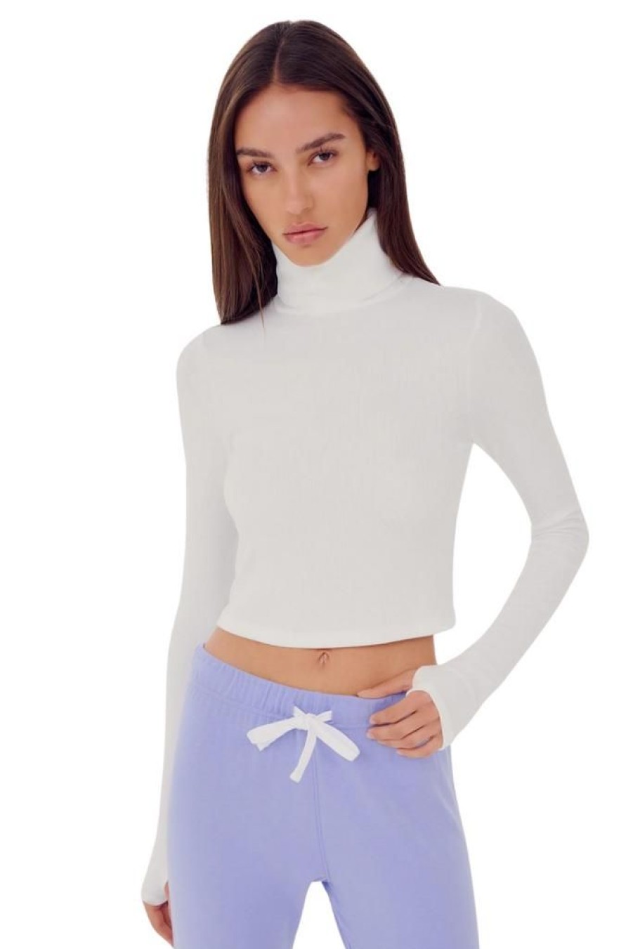 Women Splits59 Tops | Splits59 Jackson Rib Cropped Turtleneck