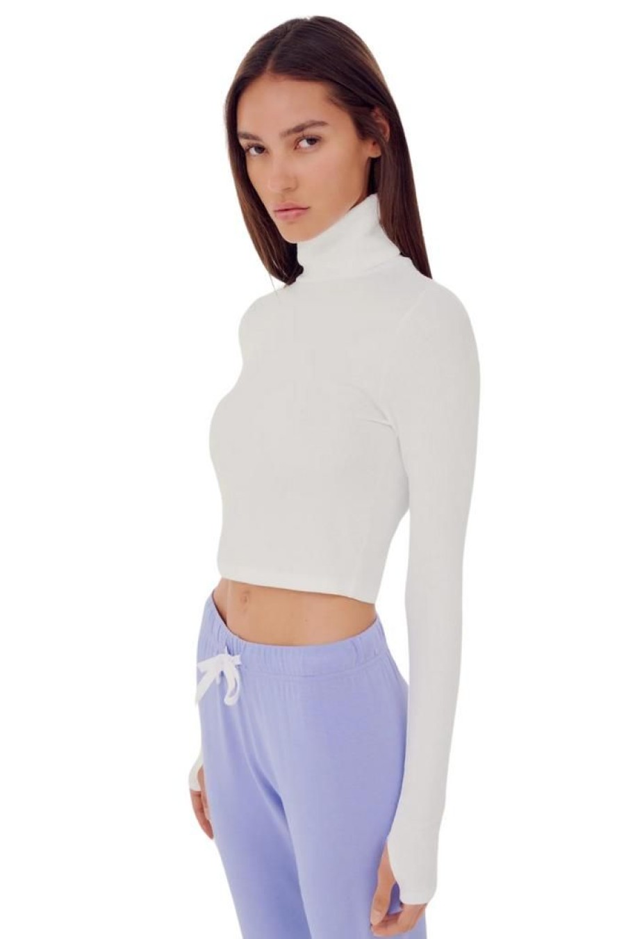 Women Splits59 Tops | Splits59 Jackson Rib Cropped Turtleneck