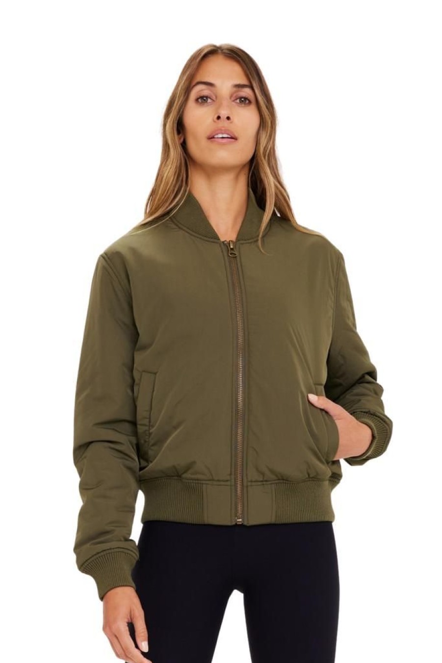 Women The Upside Sports Outerwear | The Upside Sports Kita Bomber Jacket