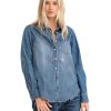 Women Kerri Rosenthal Casual | Kerri Rosenthal Mia Shirt True Denim