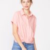 Props Stateside | Stateside Poplin L/S Front Twist Shirt