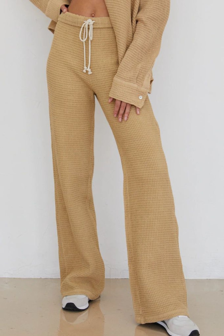 Women Donni Sweats | Donni Waffle Roll Pant