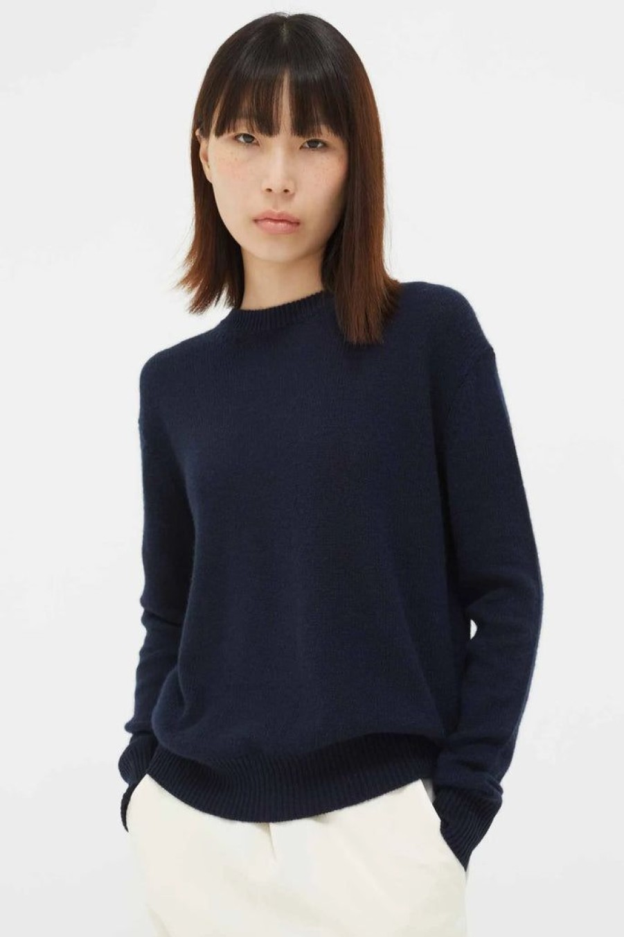 Women Chinti & Parker Casual | Chinti & Parker Open Back Sweater Navy