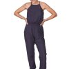 Women Monrow Casual | Monrow Woven Mix Jumpsuit