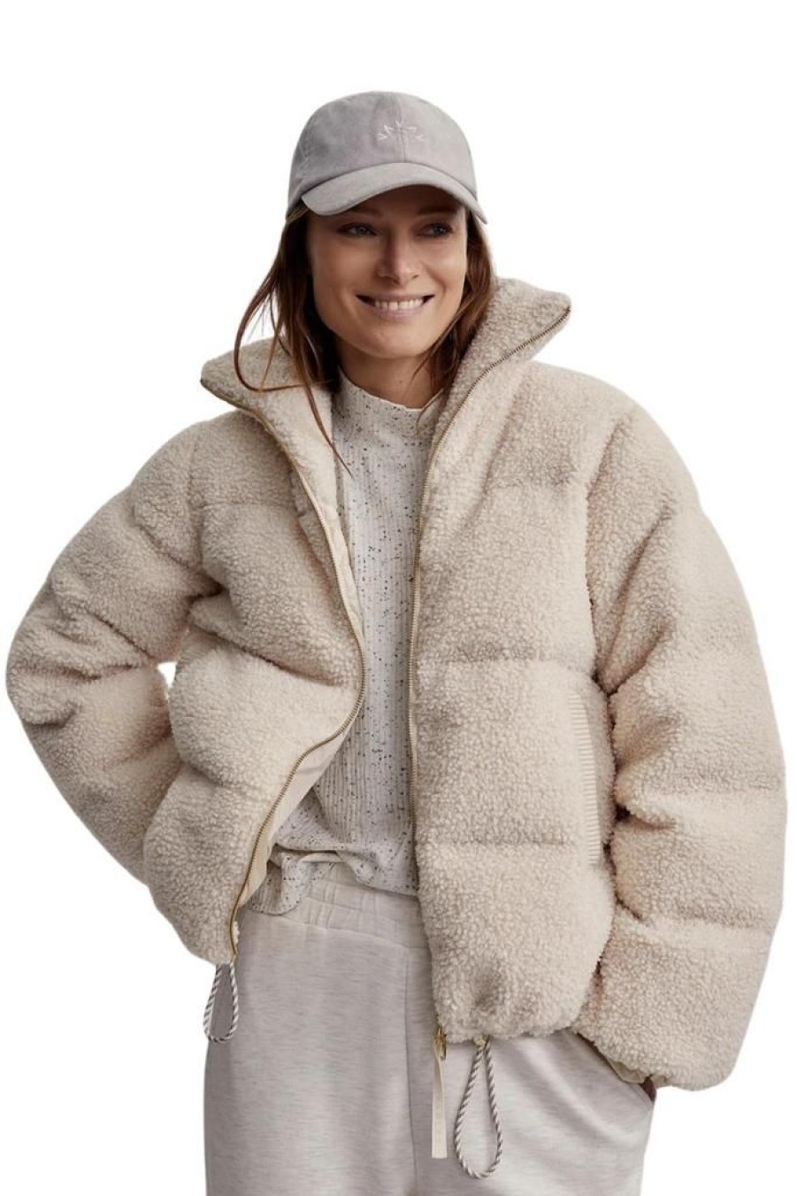 Women Varley Jackets | Varley Wilkins Sherpa Puffer Jacket