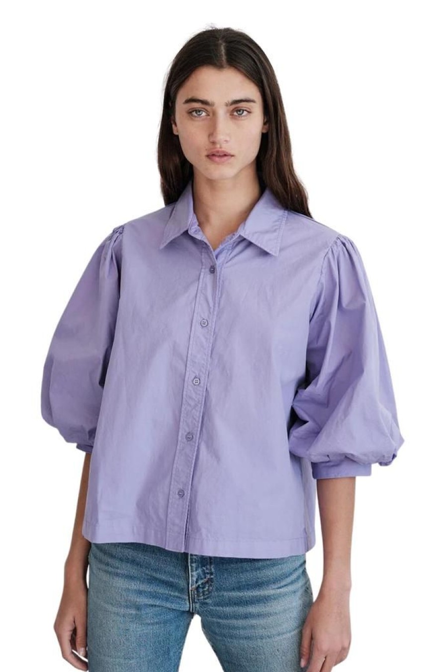 Props Stateside | Stateside Heavy Poplin Puff Sleeve Shirt