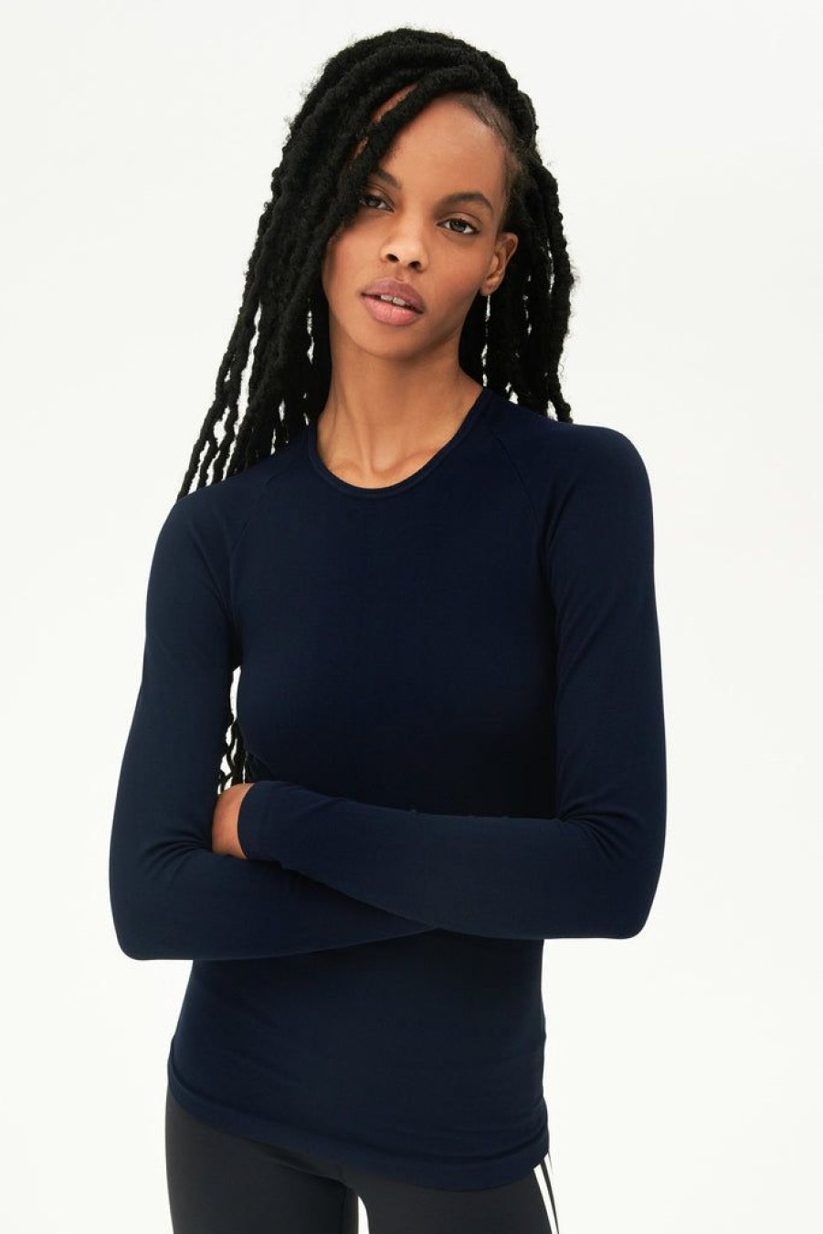 Women Splits59 Long Sleeves | Splits59 Loren Seamless L/S Tee Indigo