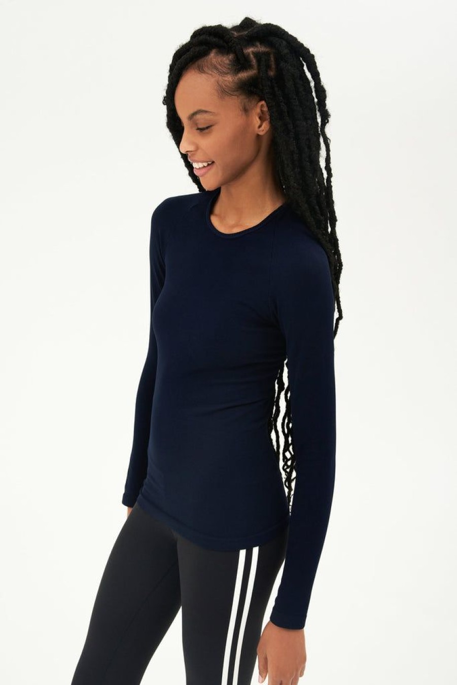 Women Splits59 Long Sleeves | Splits59 Loren Seamless L/S Tee Indigo