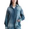 Women Stateside Casual | Stateside Stonewashed Chambray Oversized Shirt