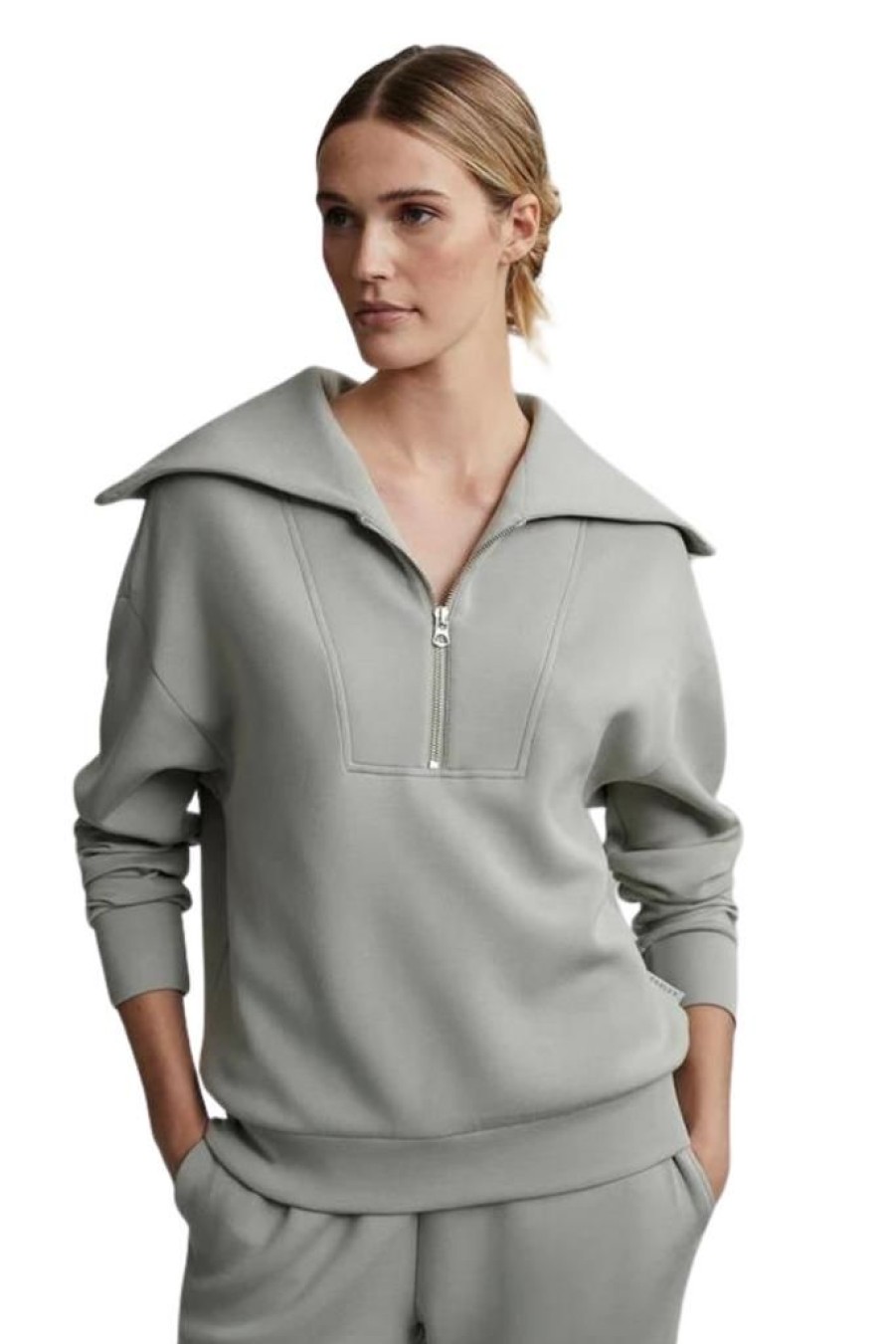 Women Varley Tops | Varley Yates Half Zip Sweat