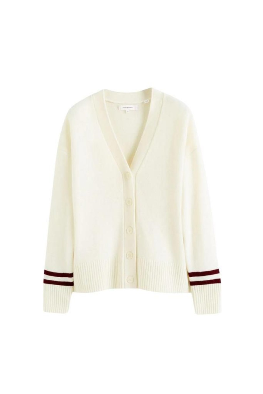 Women Chinti & Parker Tops | Chinti & Parker Varsity Cardigan