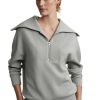 Women Varley Sweatshirts | Varley Yates Half Zip Sweat