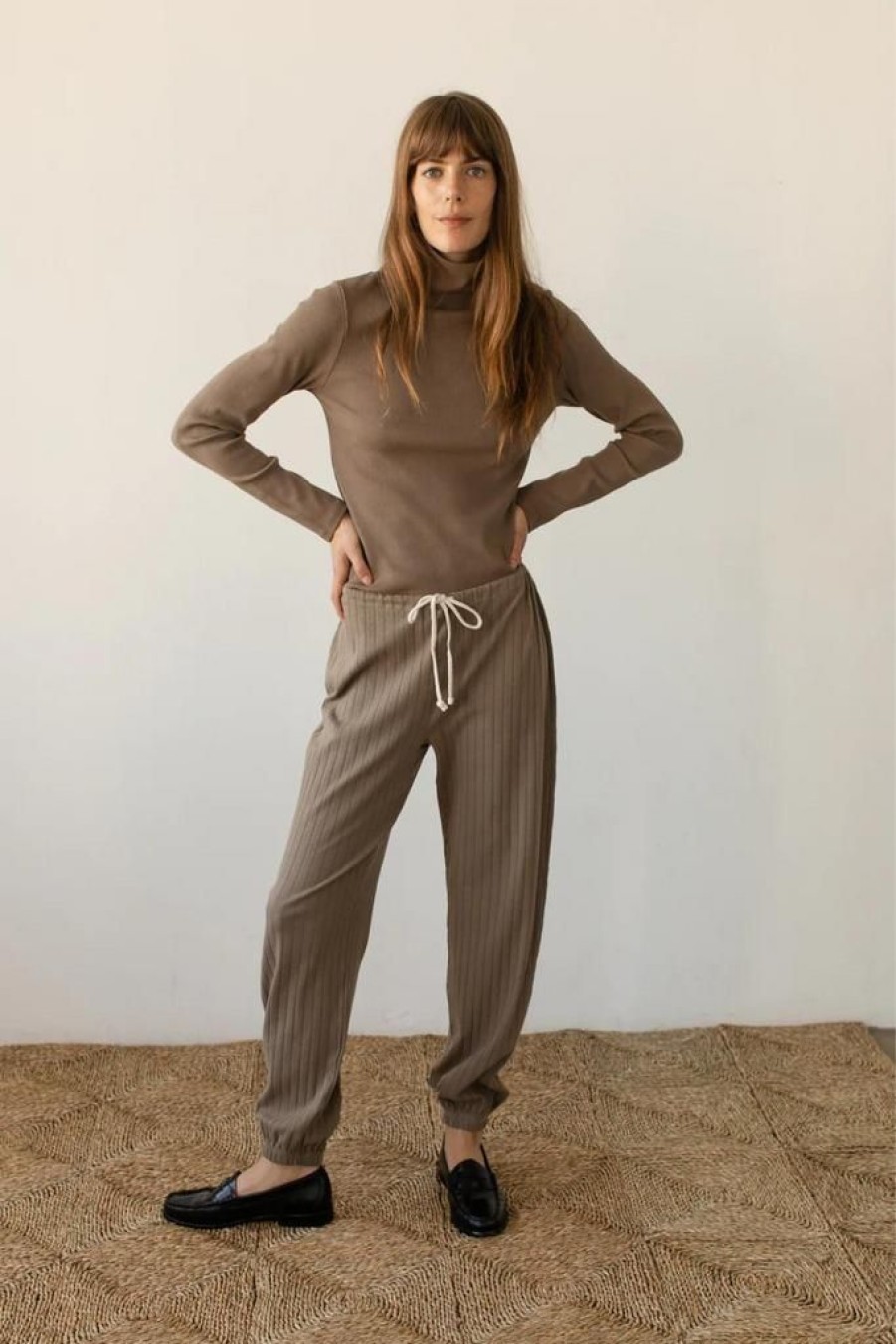 Women Donni Bottoms | Donni Pointelle Cinch Pant