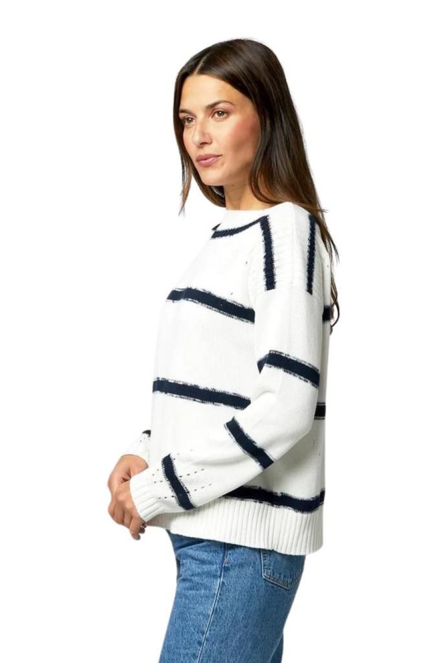 Women Kerri Rosenthal Casual | Kerri Rosenthal Kaia Stripe Sweater