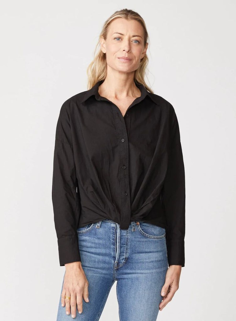 Props Stateside | Stateside Poplin L/S Front Twist Shirt