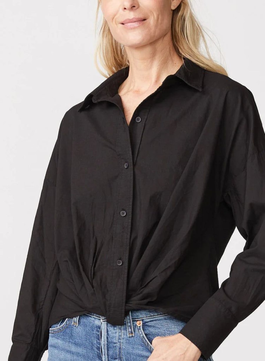 Props Stateside | Stateside Poplin L/S Front Twist Shirt