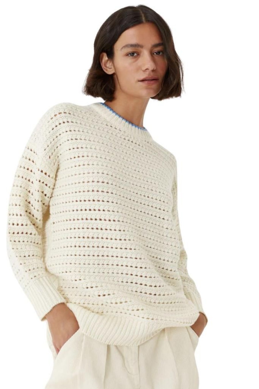 Women Chinti & Parker Sweaters | Chinti & Parker Crochet Stitch Sweater