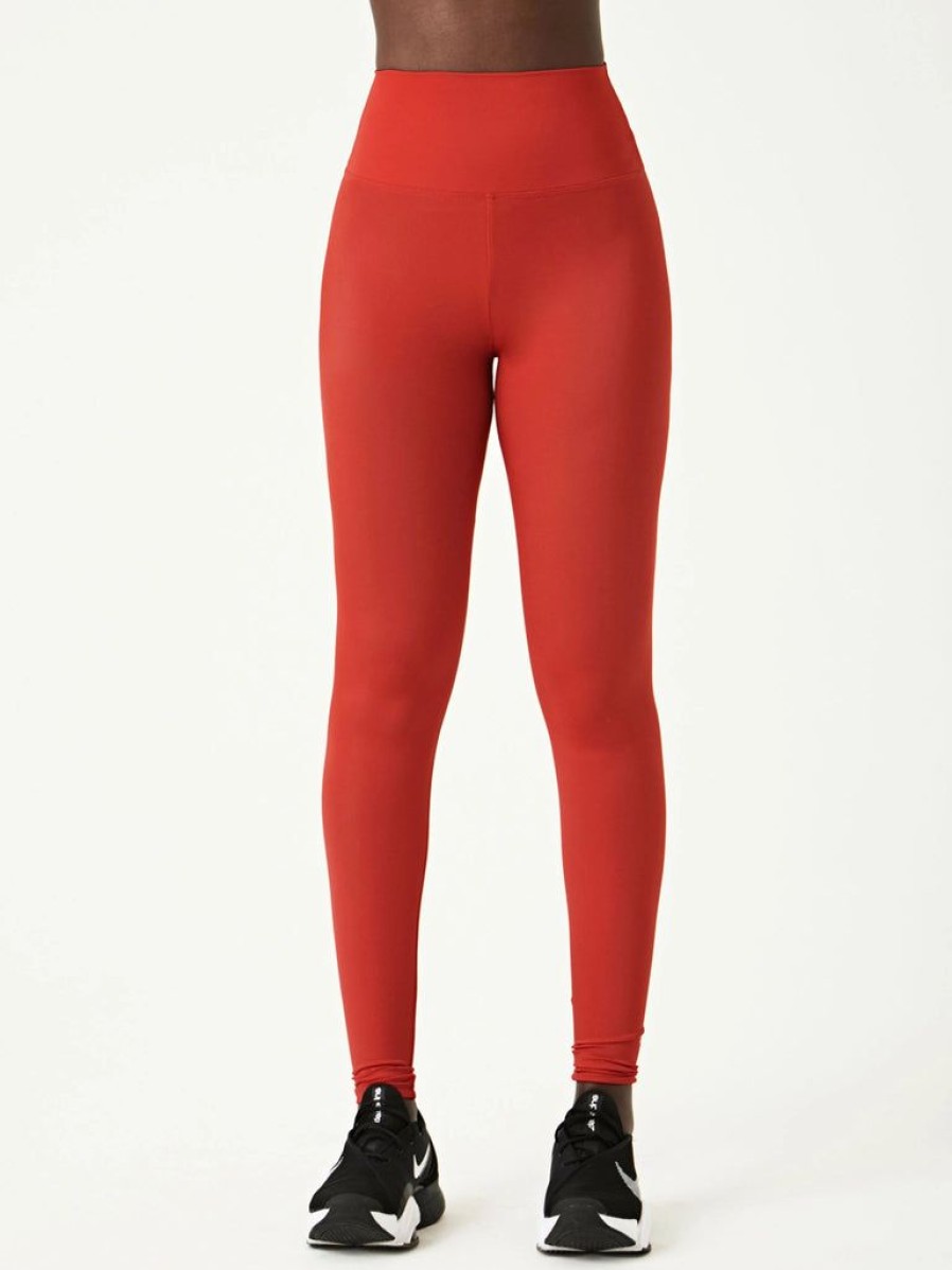 Women Lanston Sport Leggings | Lanston Sport Row High Waisted Legging Red