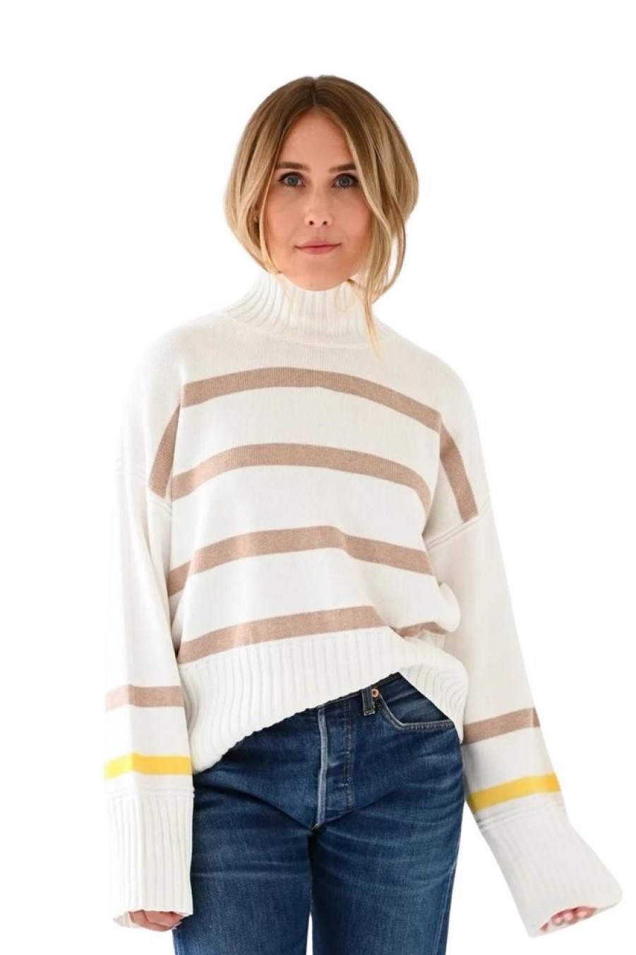 Women Kerri Rosenthal Casual | Kerri Rosenthal Marlow Sweater Wide Stripe