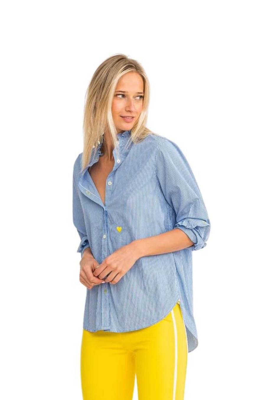 Women Kerri Rosenthal Casual | Kerri Rosenthal Mia Shirt Ruffles