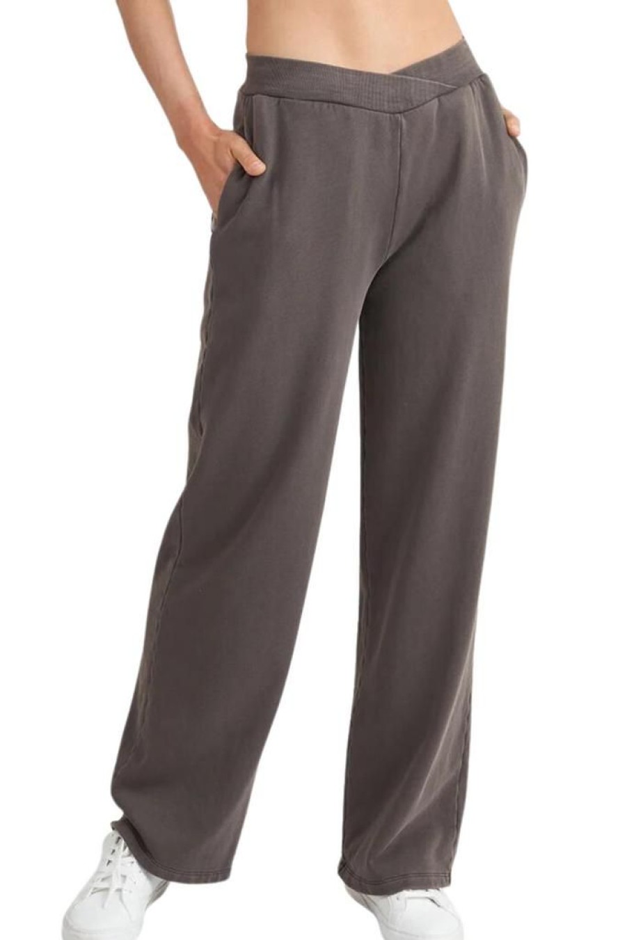 Women Thrive Societe Bottoms | Thrive Societe Washed Wrap Waist Pant