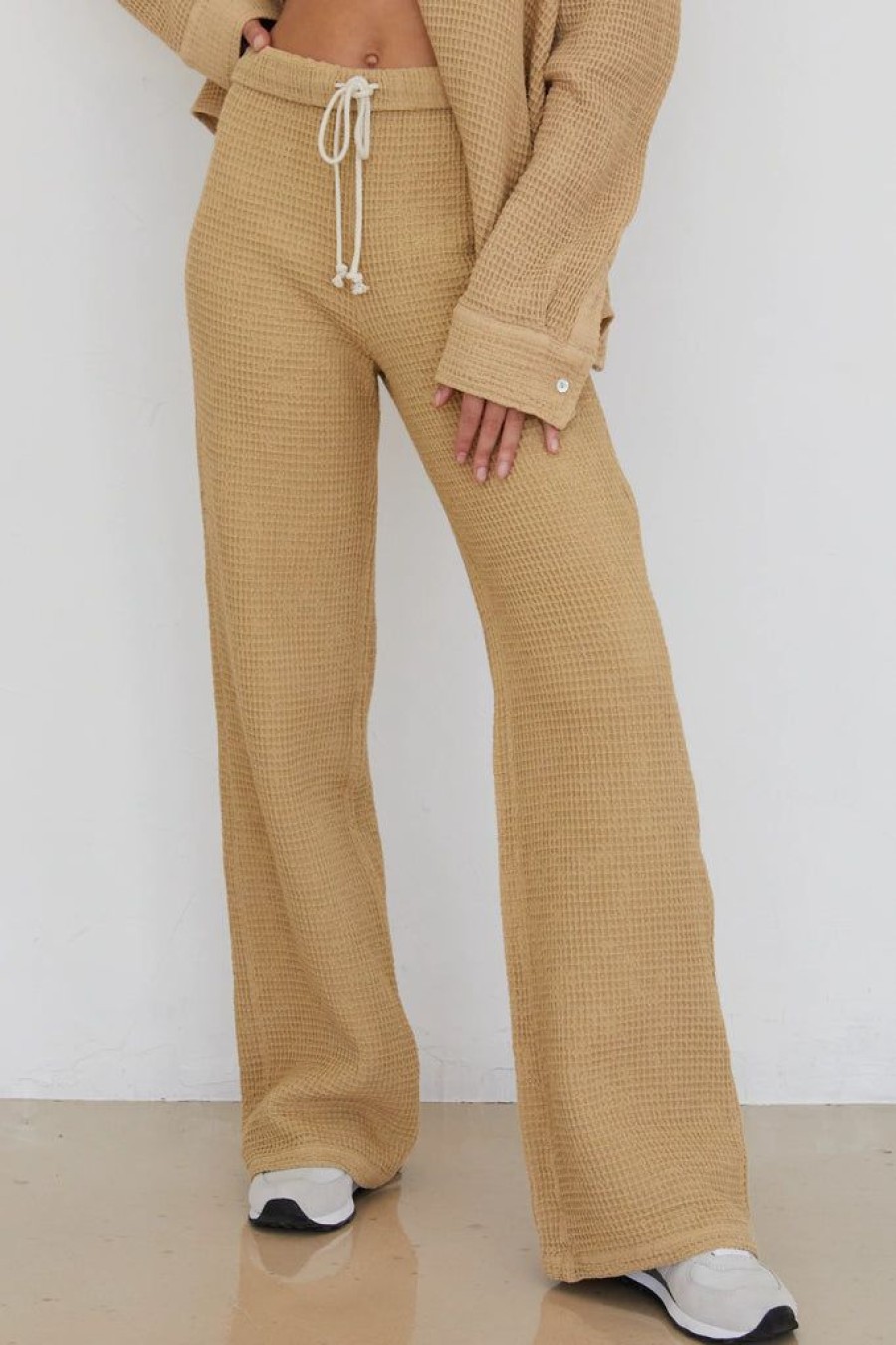 Women Donni Casual | Donni Waffle Roll Pant