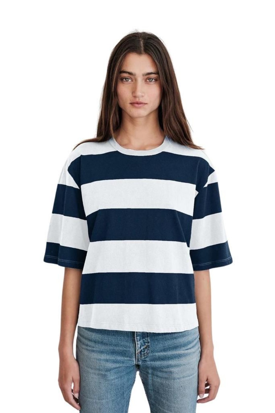 Props Stateside | Stateside Wide Rugby Stripe Boyfriend Tee