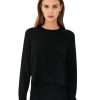 Women Splits59 Casual | Splits59 Warm Up Crop Fleece Sweatshirt Black