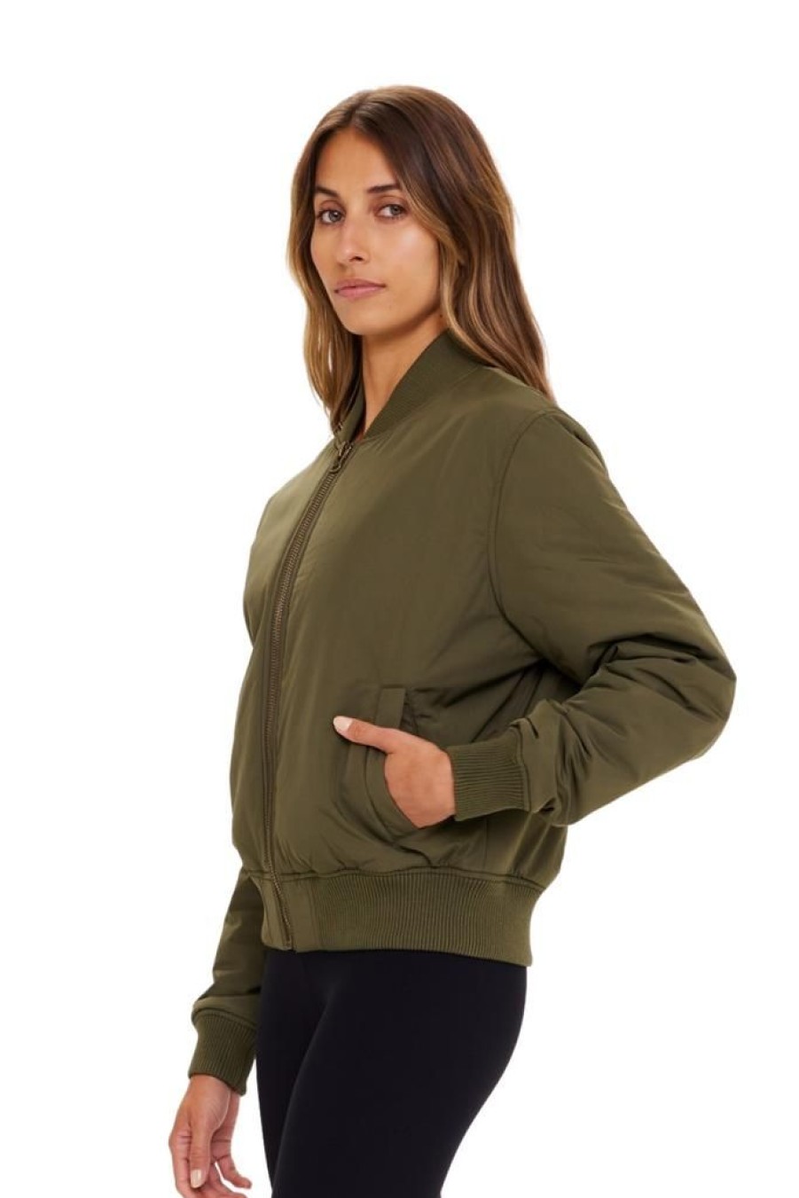 Women The Upside Sports Tops | The Upside Sports Kita Bomber Jacket