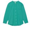 Women Donni Casual | Donni Sandwash Mandarin Shirt