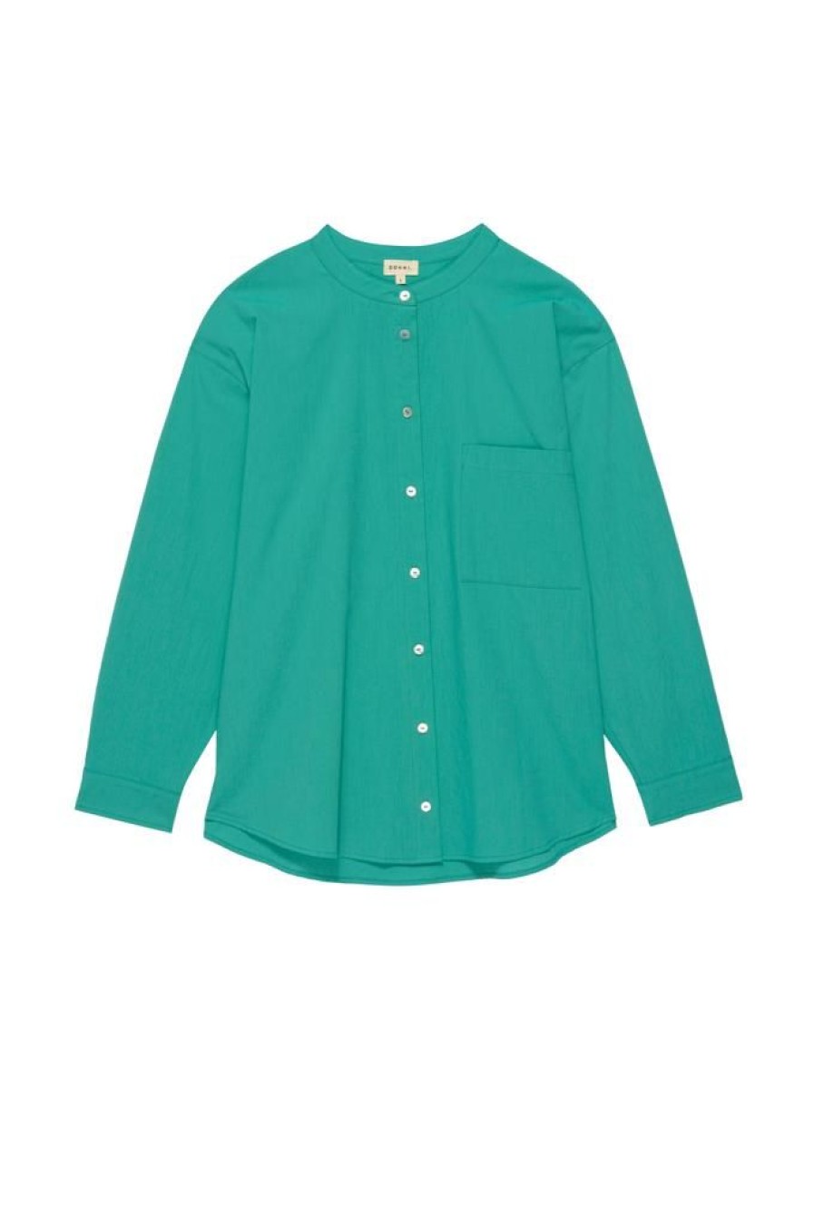 Women Donni Casual | Donni Sandwash Mandarin Shirt