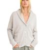 Women Kerri Rosenthal Sweaters | Kerri Rosenthal Shawl Collar Cardigan Drippy Heart