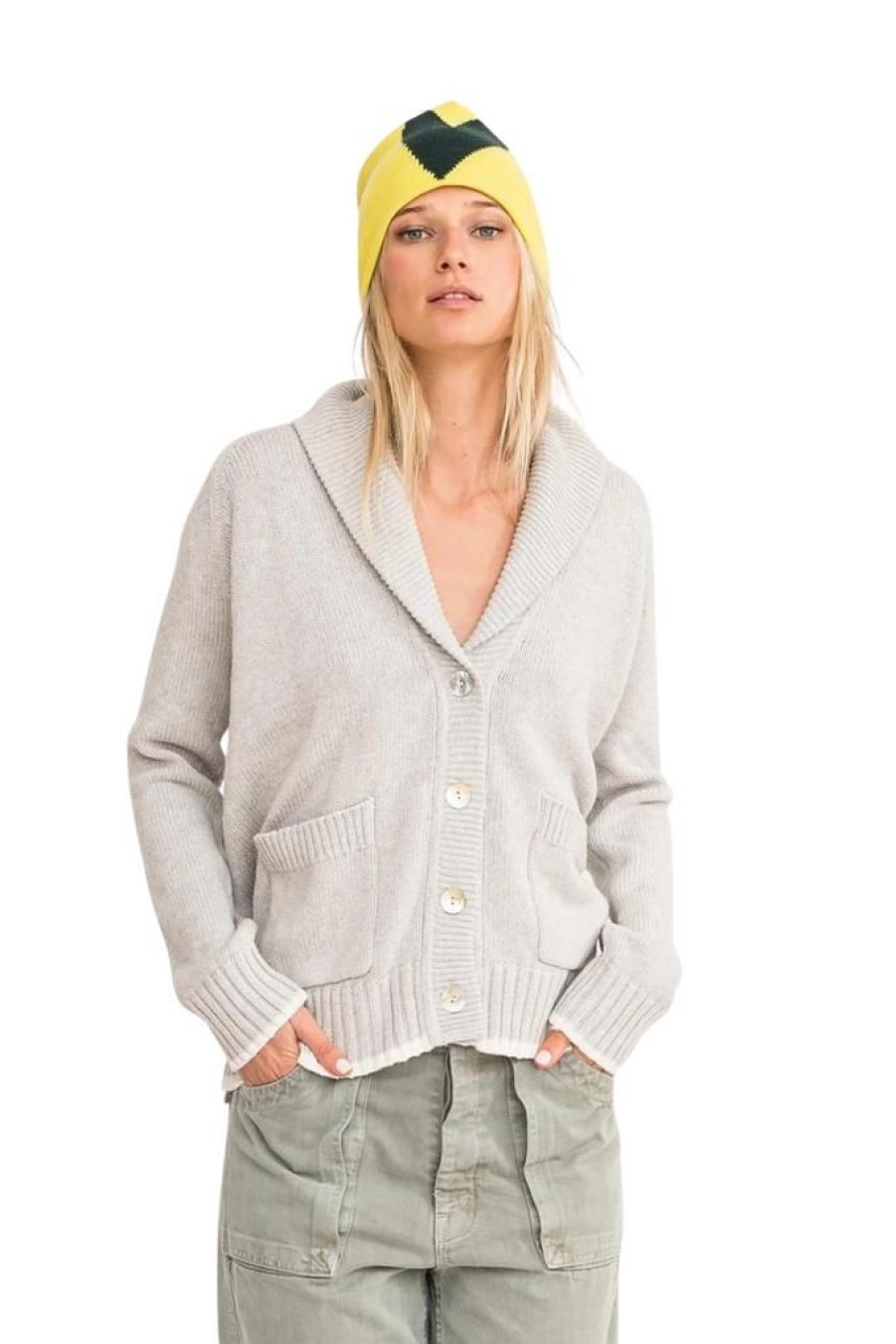 Women Kerri Rosenthal Sweaters | Kerri Rosenthal Shawl Collar Cardigan Drippy Heart