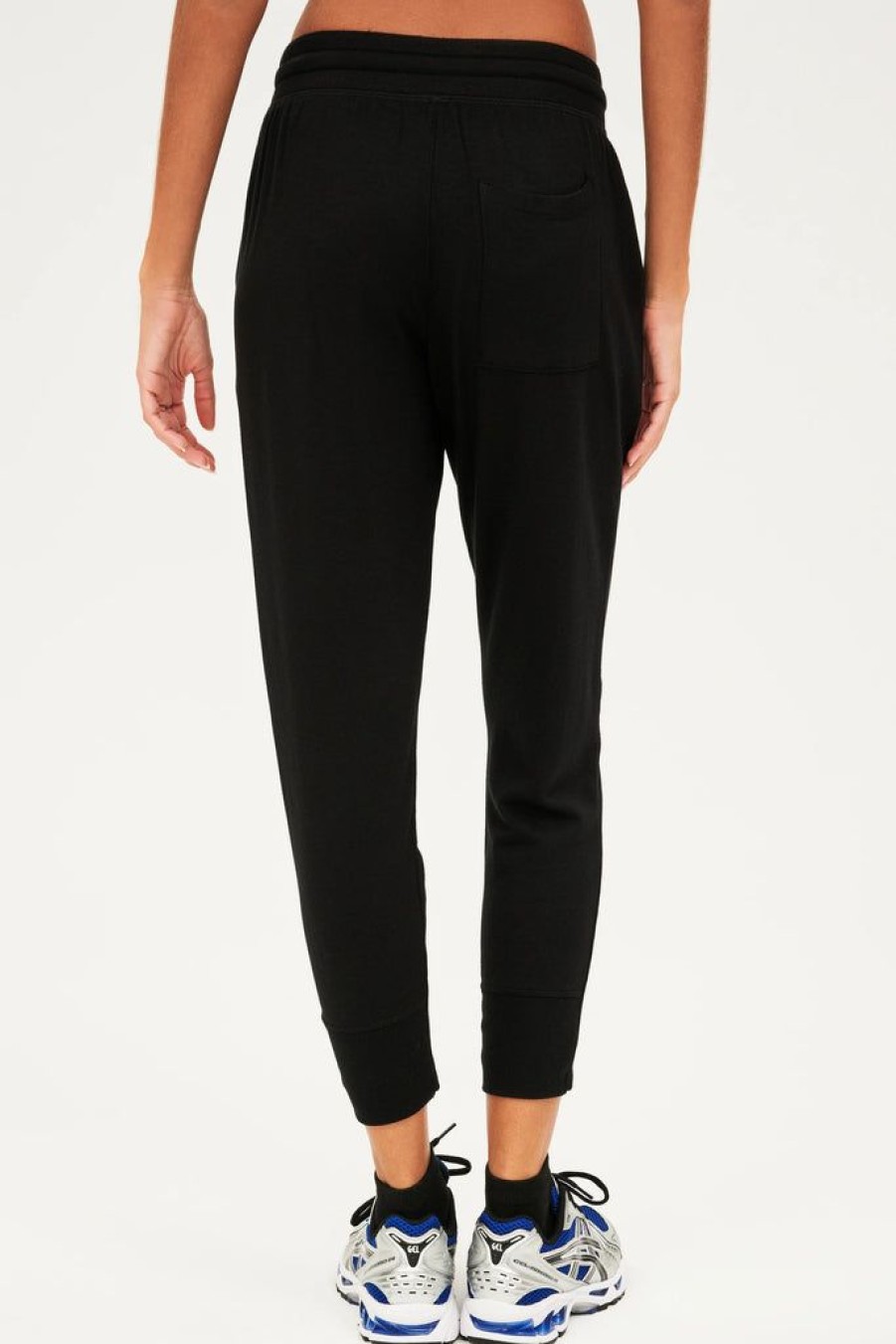 Women Splits59 Sweats | Splits59 Reena 7/8 Fleece Sweatpant Black/Off White