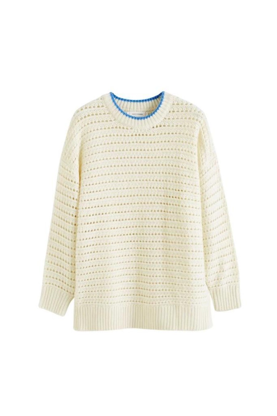 Women Chinti & Parker Casual | Chinti & Parker Crochet Stitch Sweater