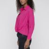 Women Stateside Casual | Stateside Poplin L/S Front Twist Shirt